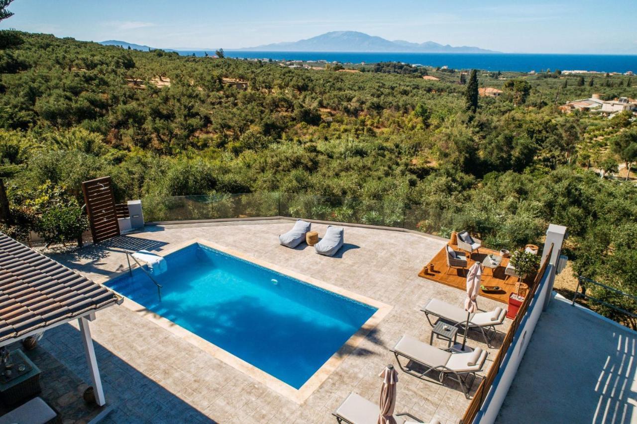 Villa Venia - Cozy Escape With Scenic Sew View, By Zantewize Tragáki Kültér fotó