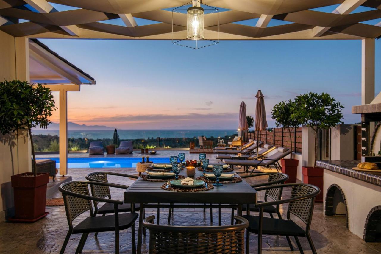 Villa Venia - Cozy Escape With Scenic Sew View, By Zantewize Tragáki Kültér fotó