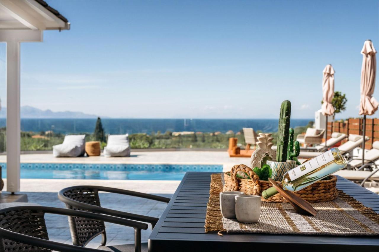 Villa Venia - Cozy Escape With Scenic Sew View, By Zantewize Tragáki Kültér fotó